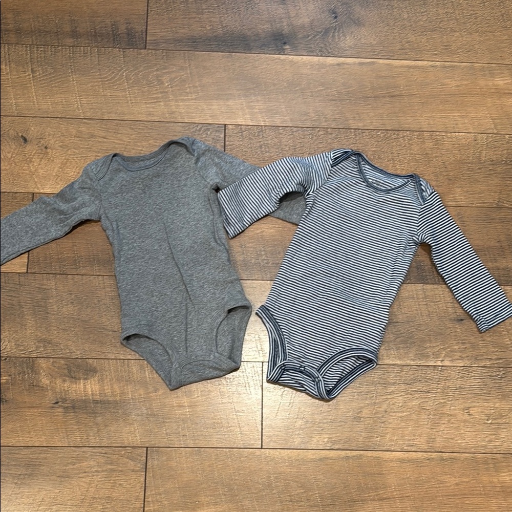 Simple Long-Sleeve Bodysuit One Piece